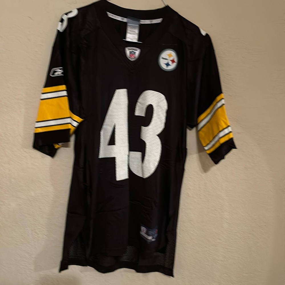 New!Official NFL Pittsburgh Steelers Troy Polamalu #43 Jersey Reebok M